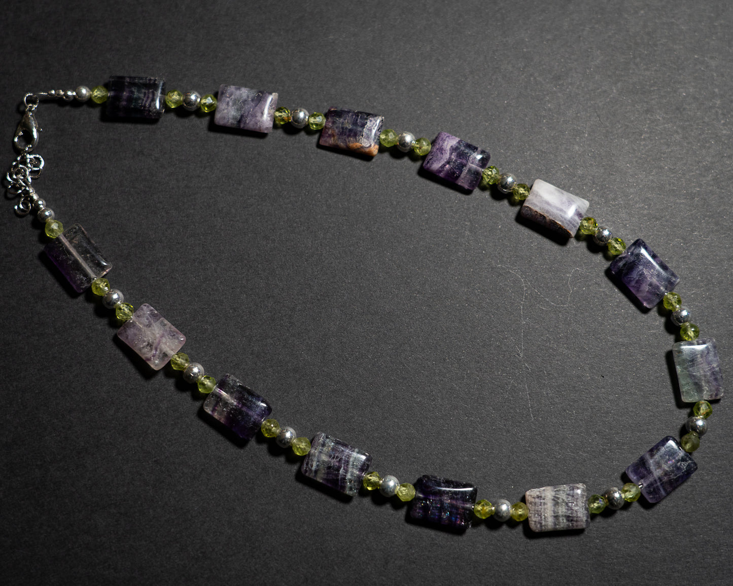 Fluorite and Peridot Necklace