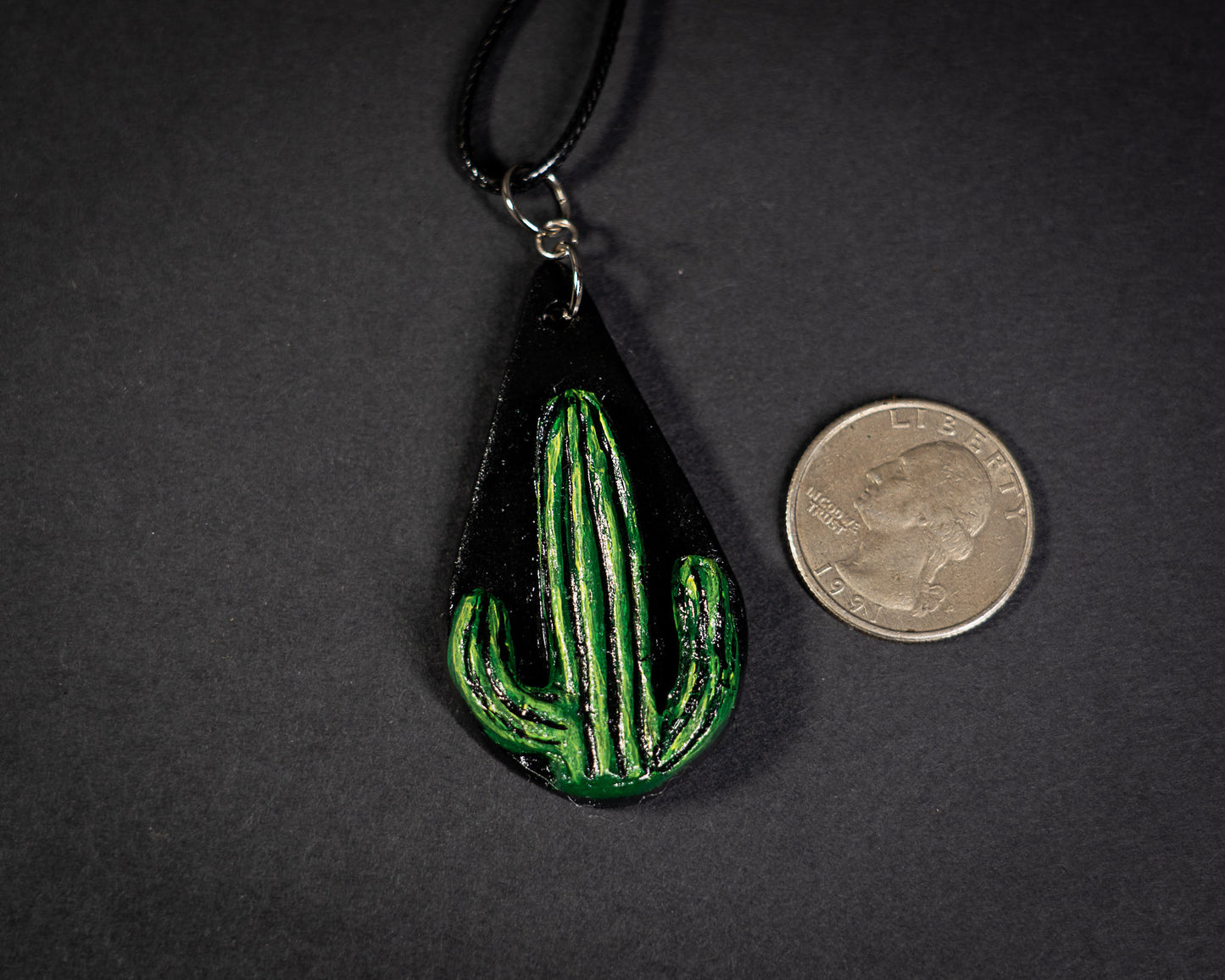 Handmade Clay Cacti Pendants
