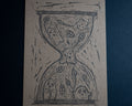 The Ghostie Hour - Craft Linocut