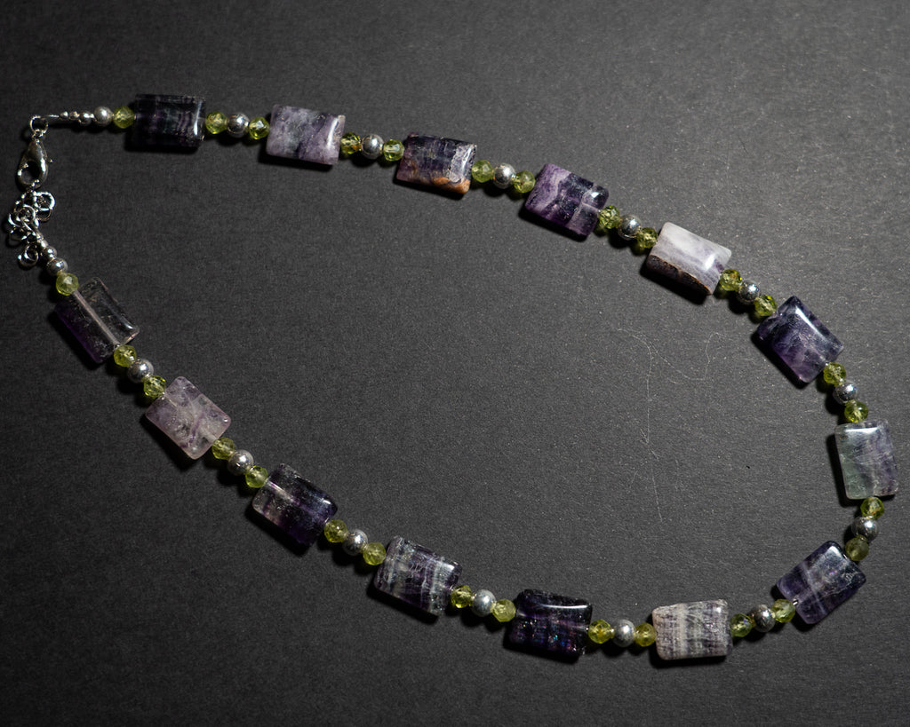 Fluorite and Peridot Necklace