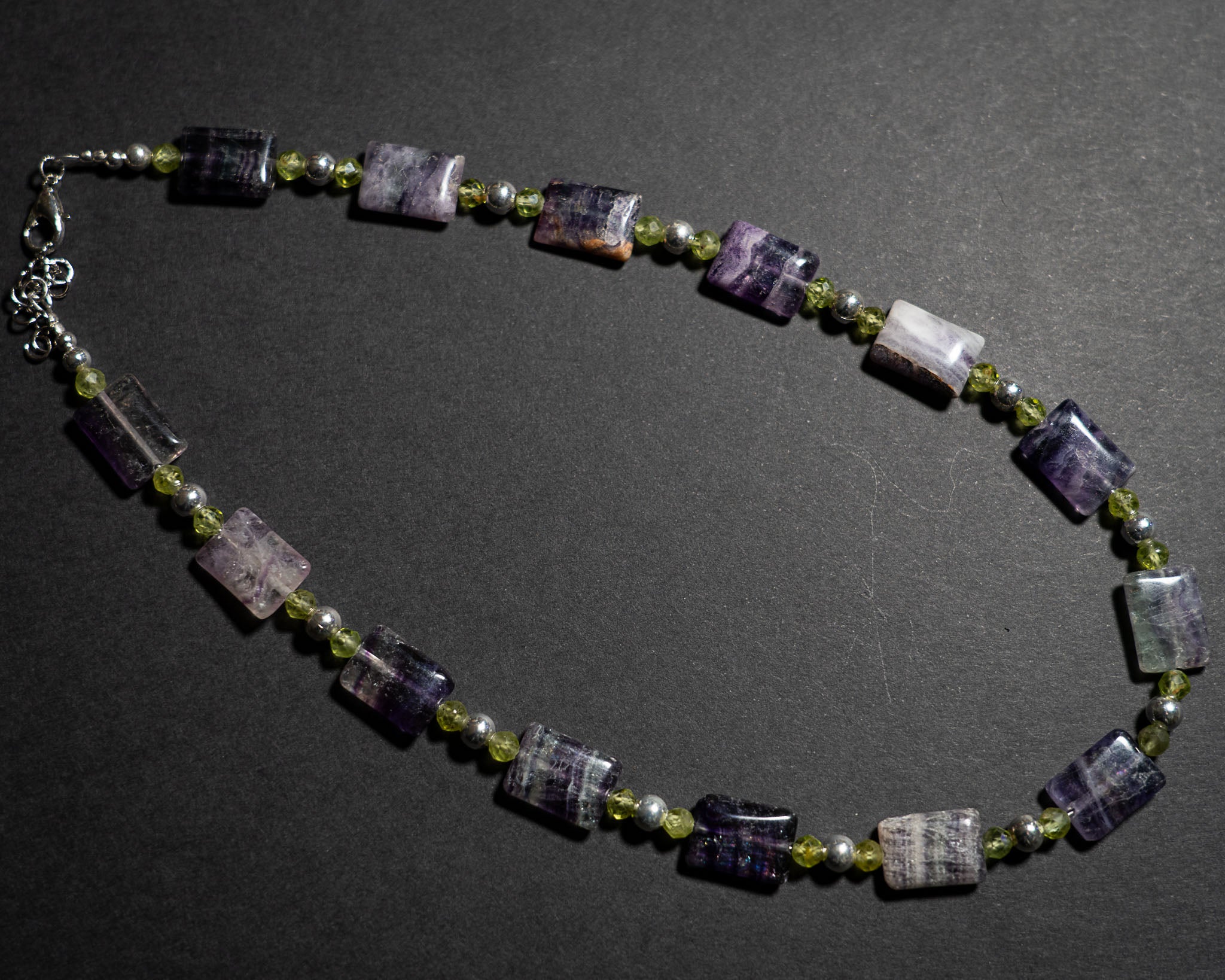 Fluorite and Peridot Necklace