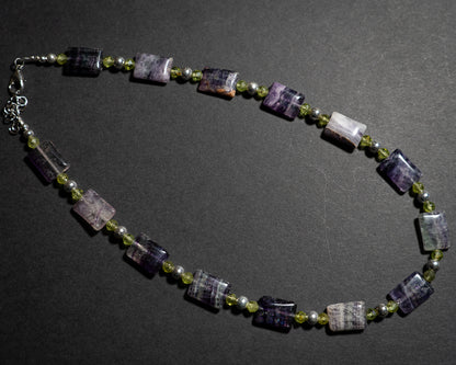 Fluorite and Peridot Necklace