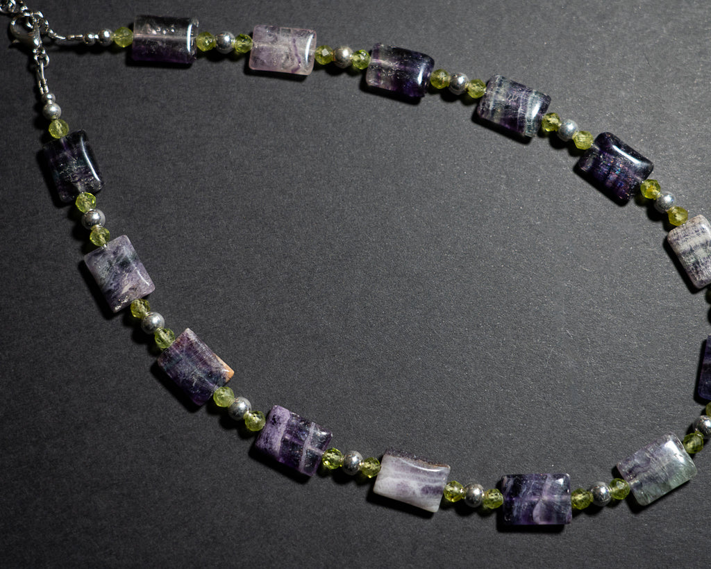 Fluorite and Peridot Necklace