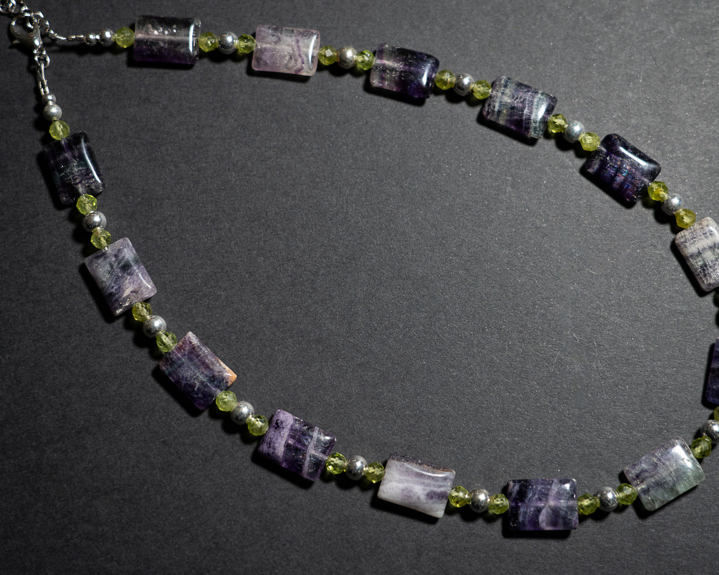 Fluorite and Peridot Necklace