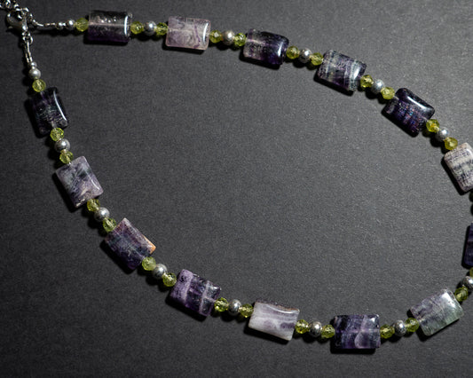 Fluorite and Peridot Necklace