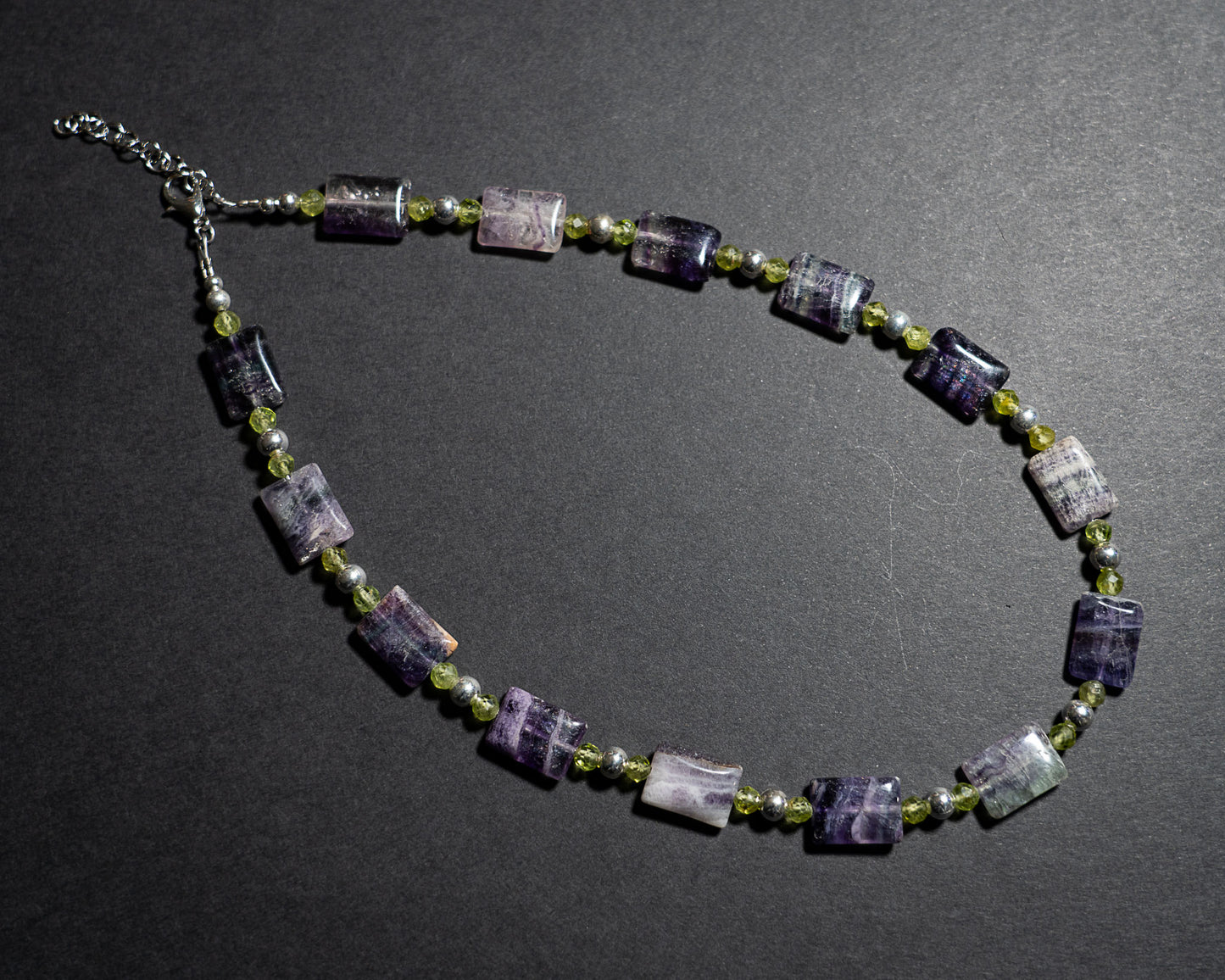 Fluorite and Peridot Necklace