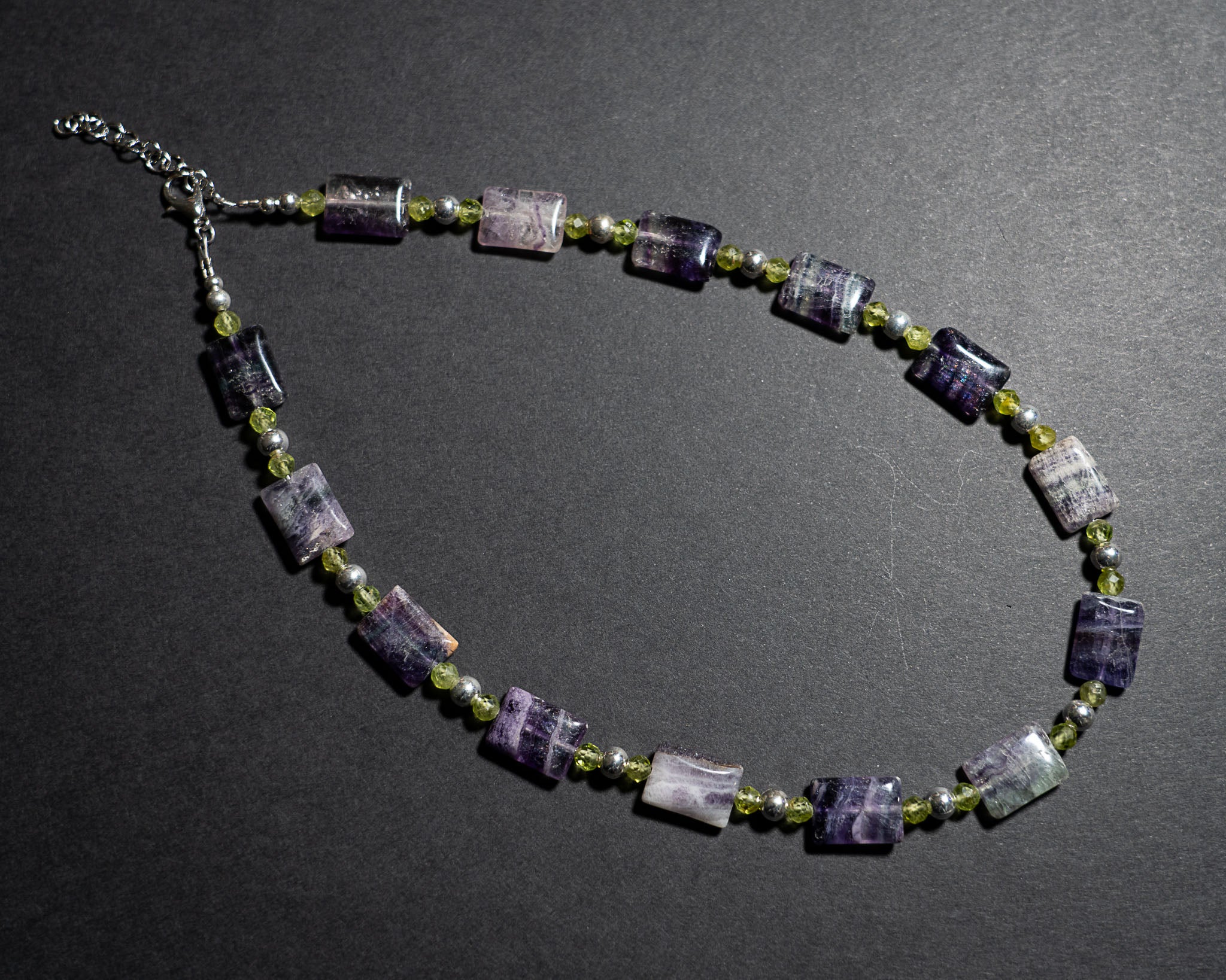 Fluorite and Peridot Necklace