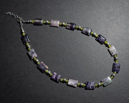 Fluorite and Peridot Necklace