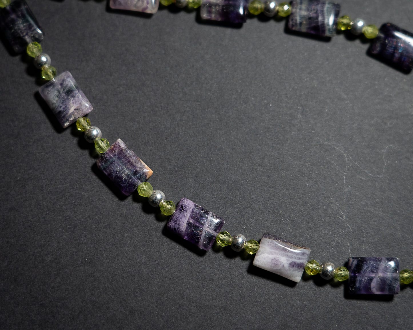 Fluorite and Peridot Necklace