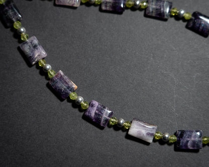 Fluorite and Peridot Necklace