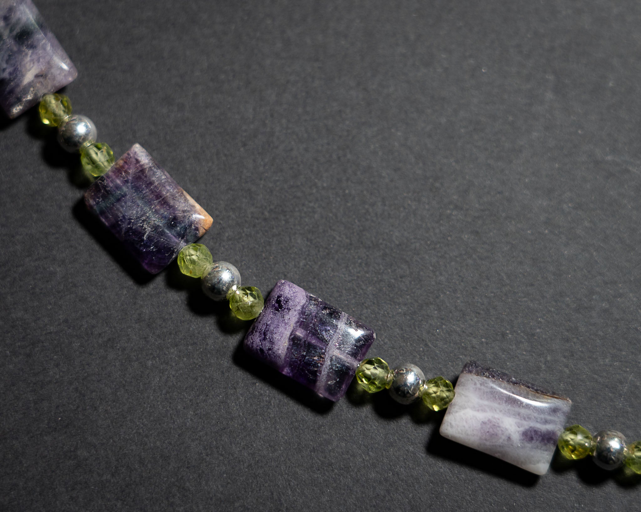 Fluorite and Peridot Necklace