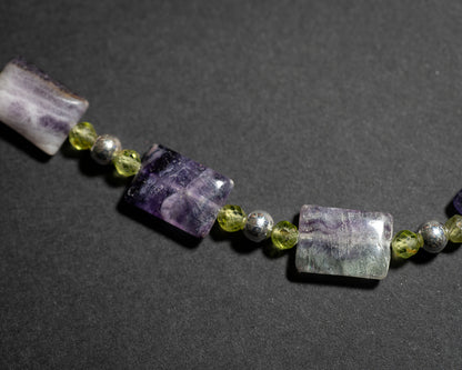 Fluorite and Peridot Necklace