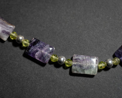 Fluorite and Peridot Necklace