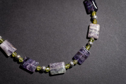 Fluorite and Peridot Necklace