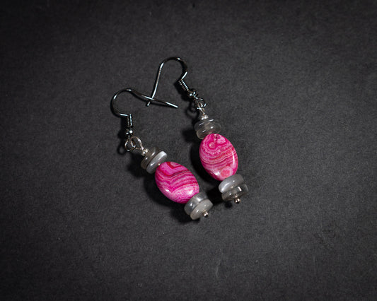 Crazy Pink Earrings