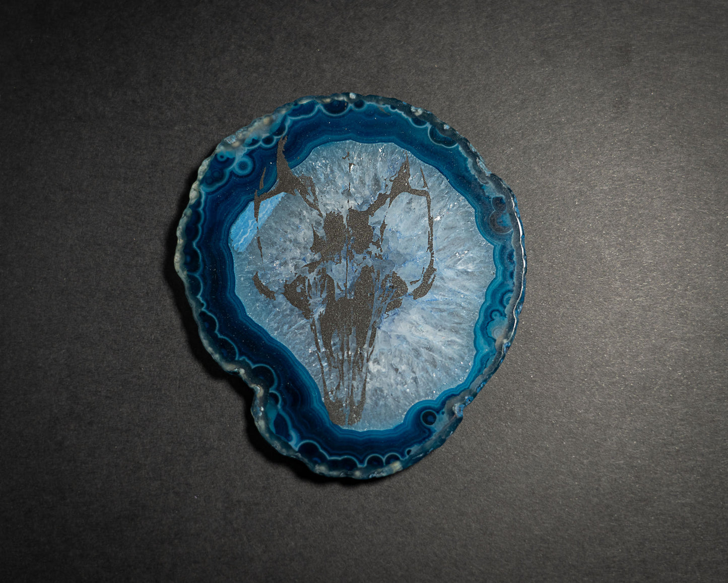Laser Engraved Agate Slices