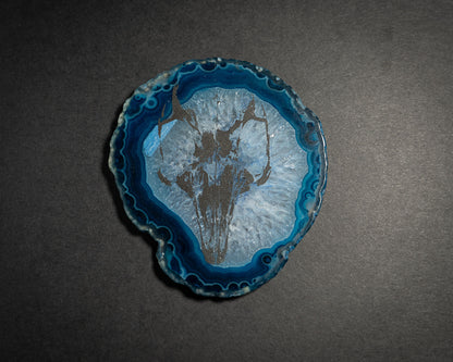 Laser Engraved Agate Slices