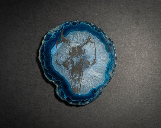 Laser Engraved Agate Slices