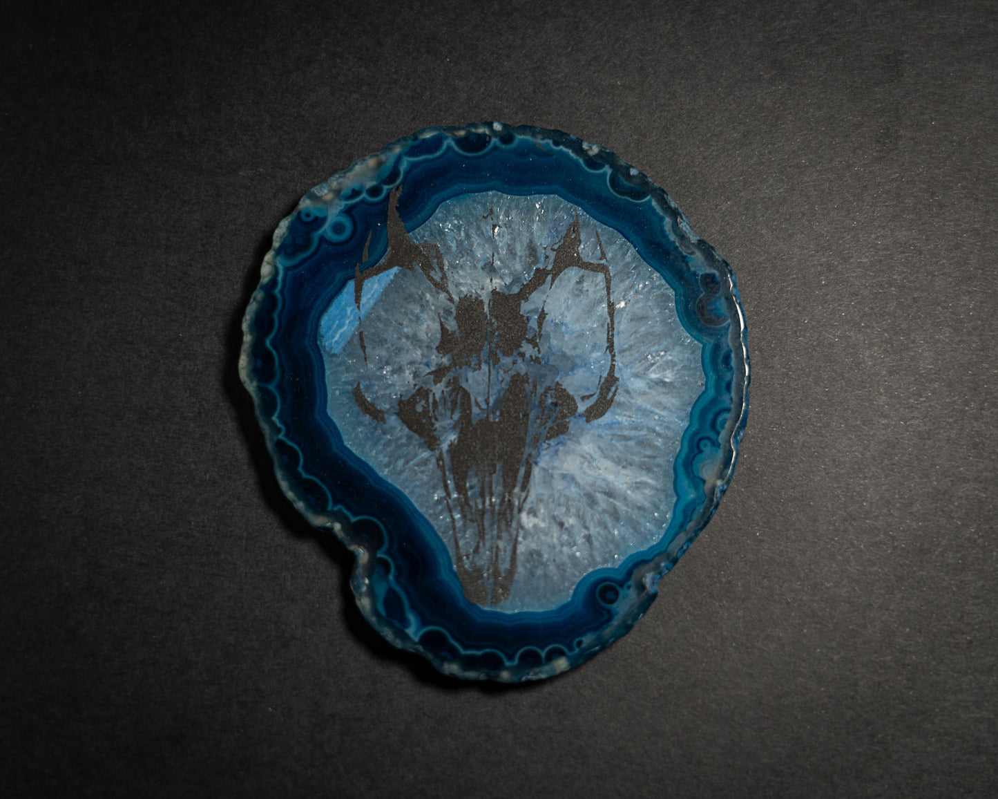 Laser Engraved Agate Slices