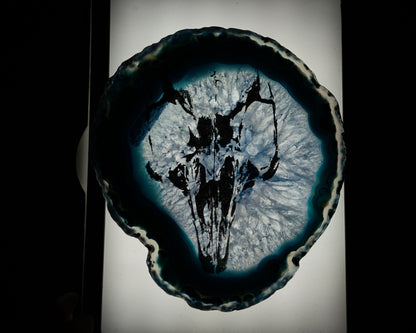 Laser Engraved Agate Slices