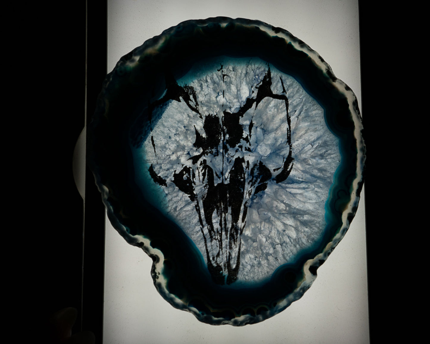 Laser Engraved Agate Slices