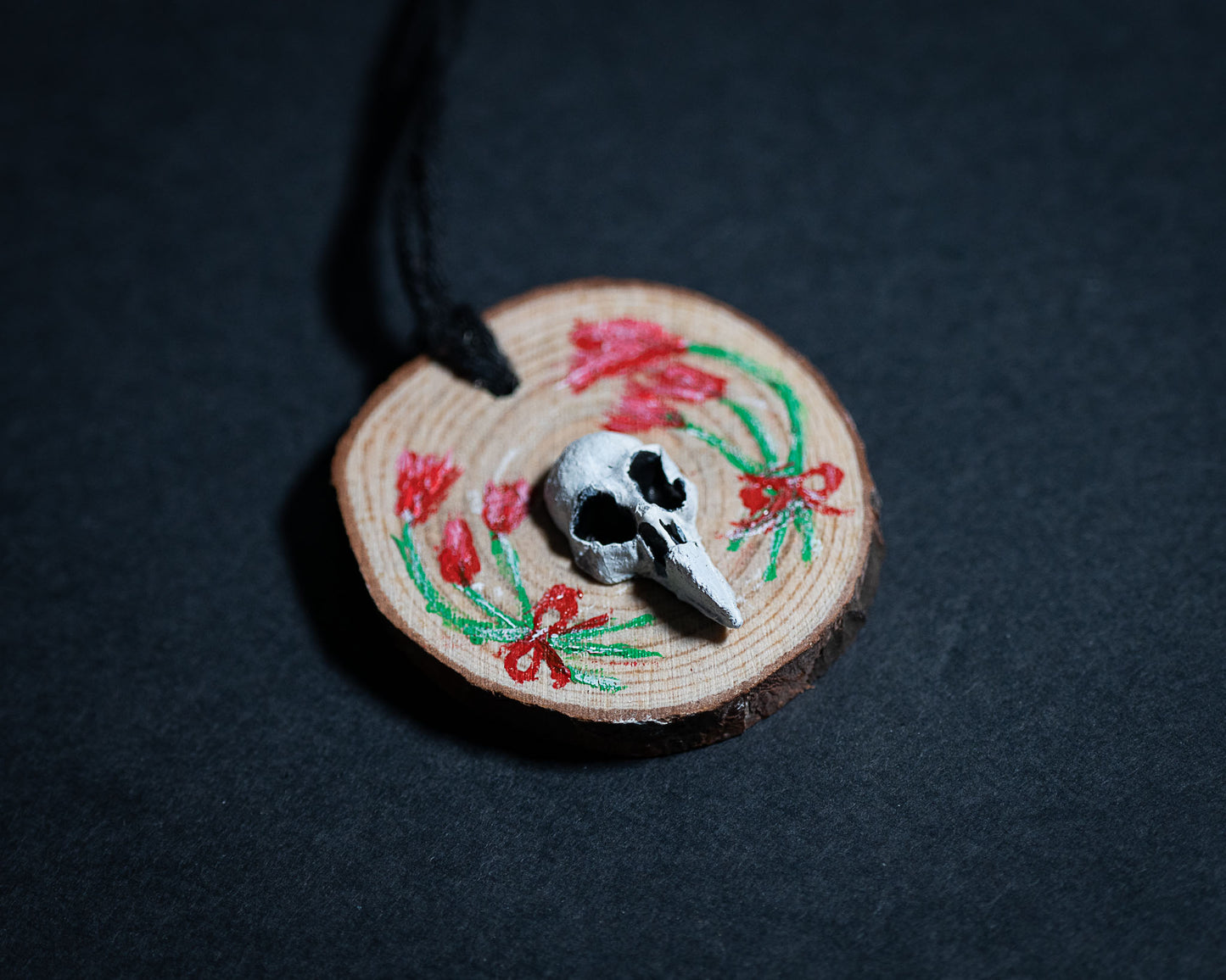 Avian Wood Slice Pendants