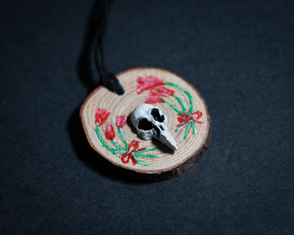 Avian Wood Slice Pendants