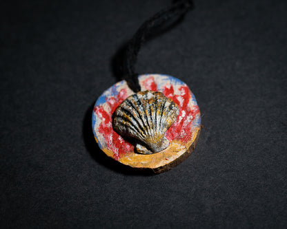 Coastal Chic Wood Slice Pendants