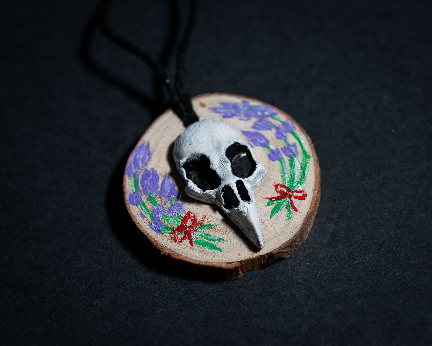 Avian Wood Slice Pendants