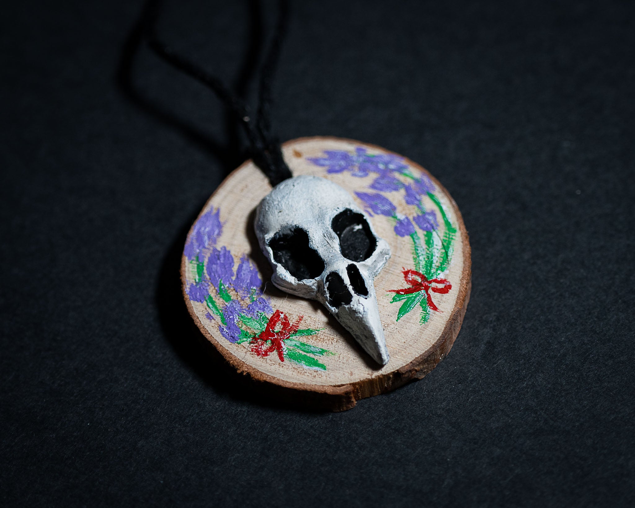 Avian Wood Slice Pendants