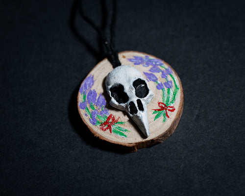 Avian Wood Slice Pendants