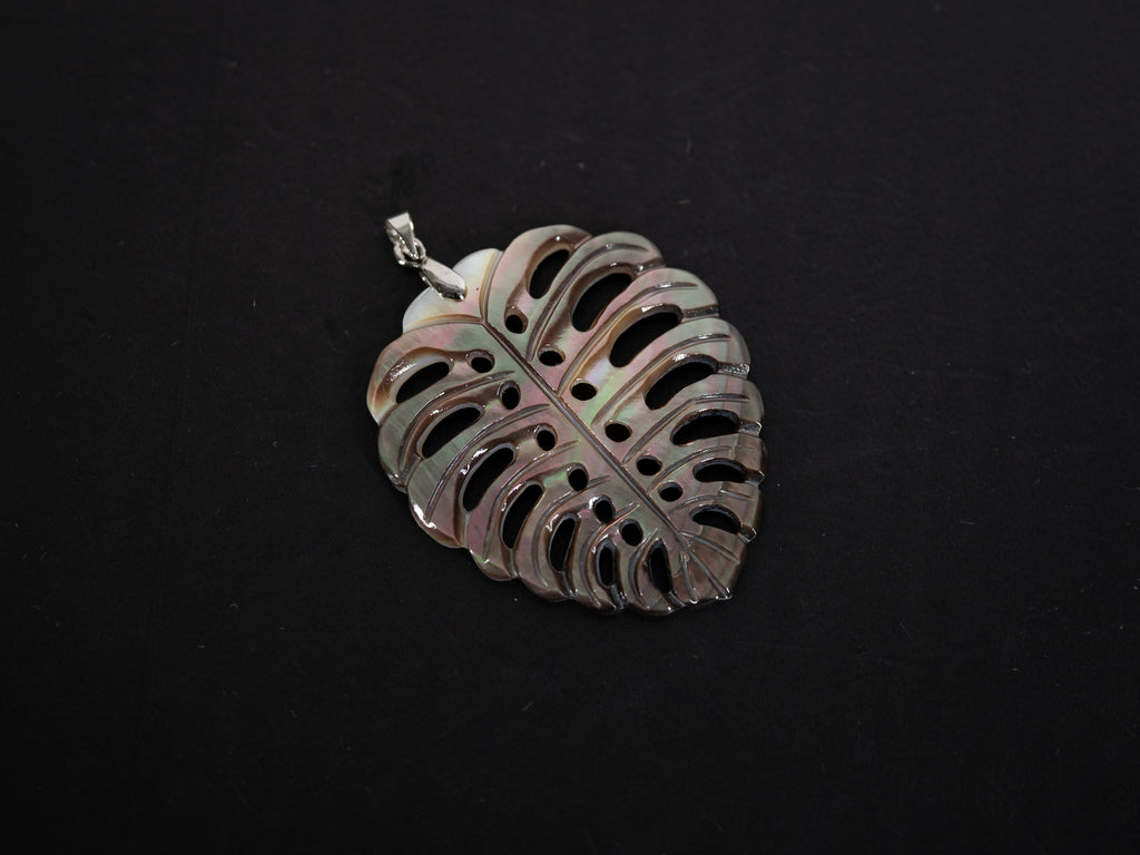 Abalone Monstera Necklace