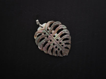 Abalone Monstera Necklace