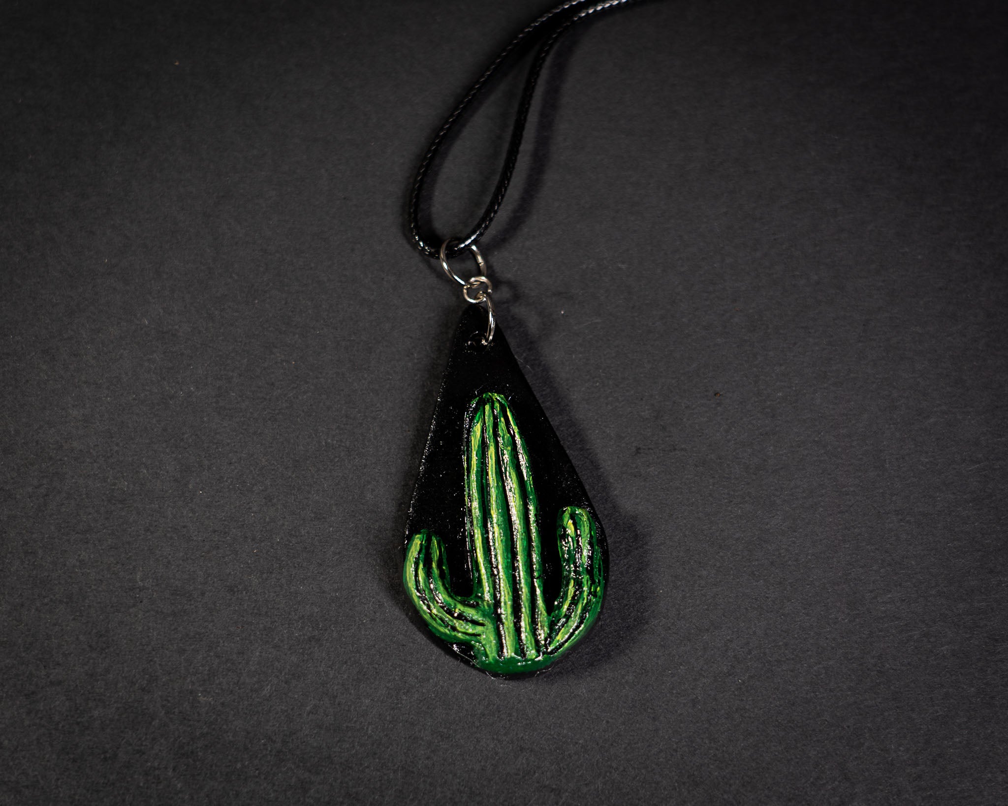 Handmade Clay Cacti Pendants