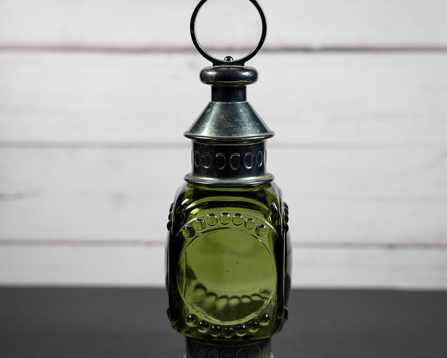 Vintage Green Glass Bottle