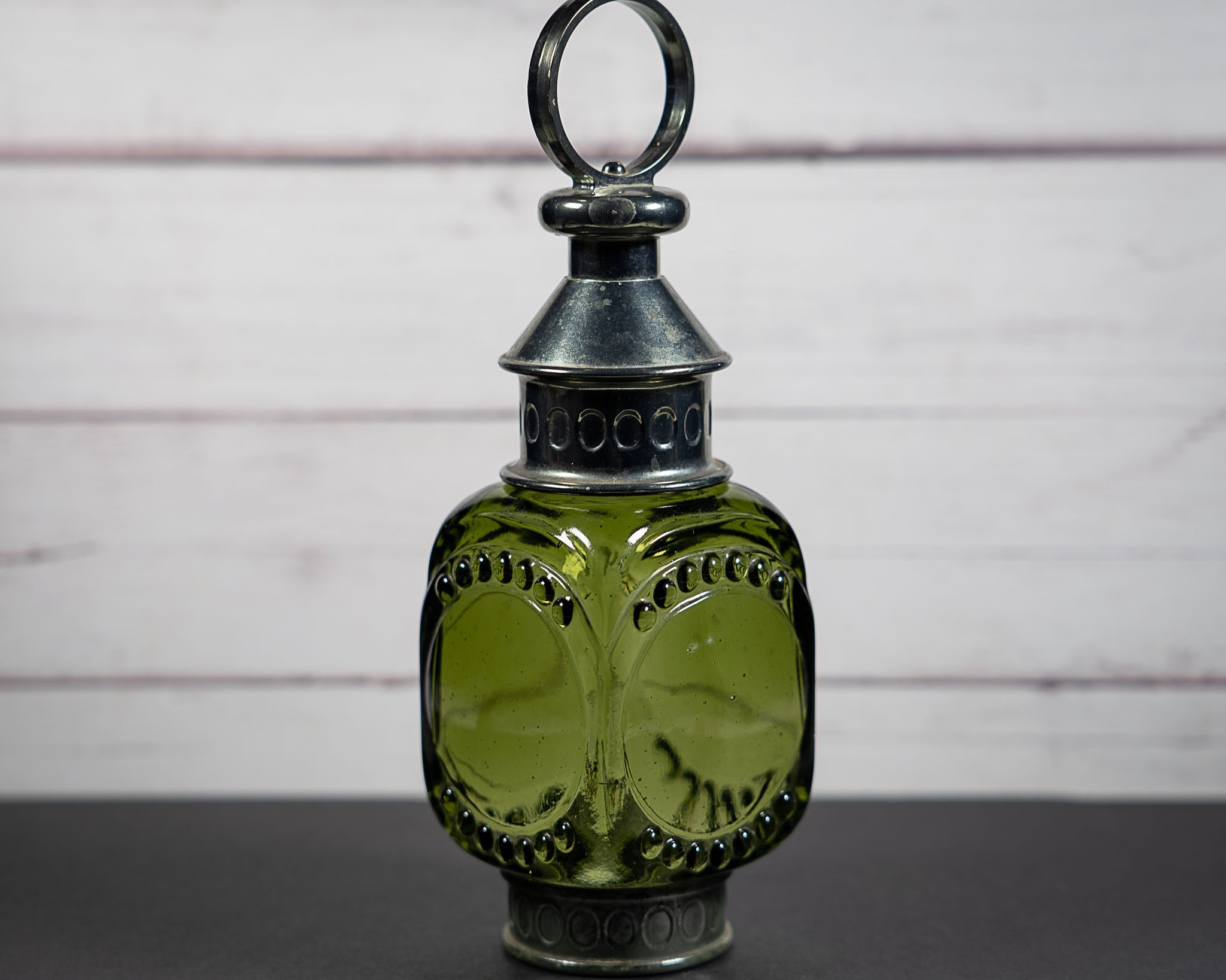 Vintage Green Glass Bottle