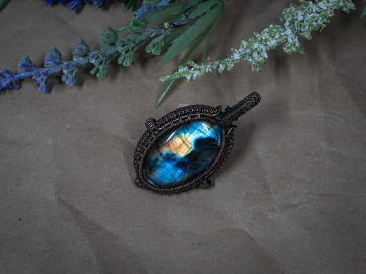labradorite pendant