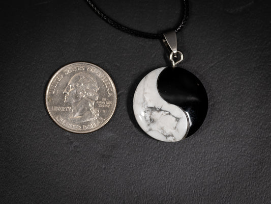 Yin Yang gemstone pendant