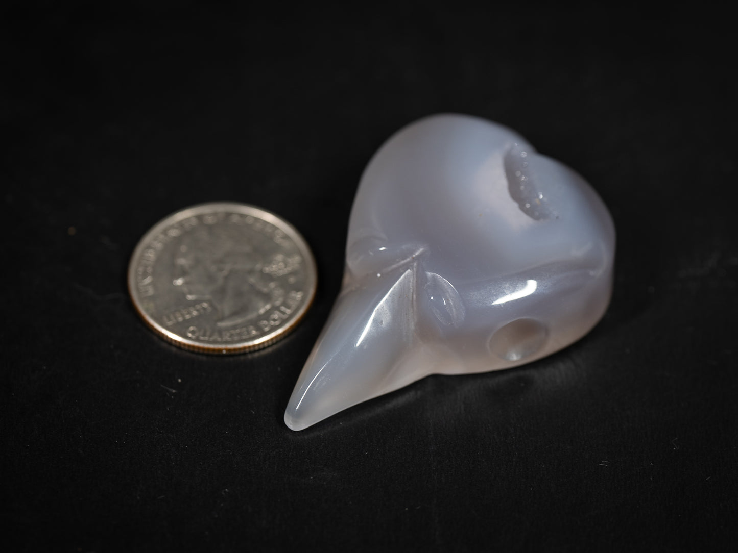 Gemstone Crow Skull