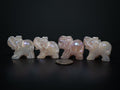 Aura Rose Quartz Elephants
