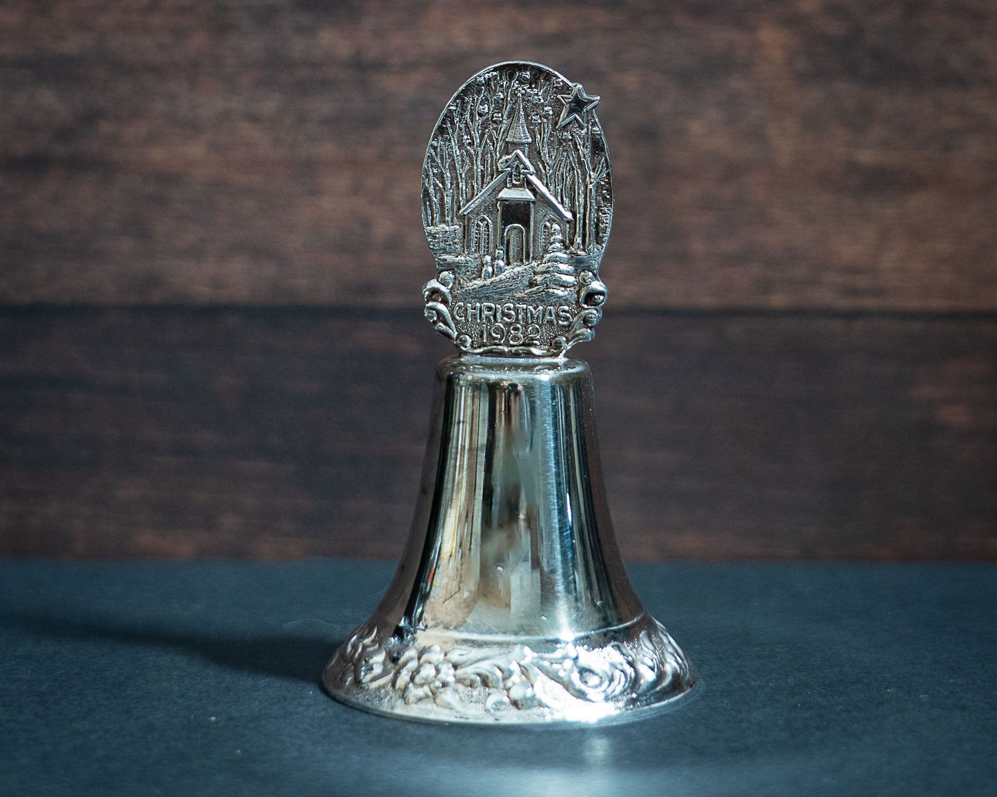 1982 Silver Christmas Bell