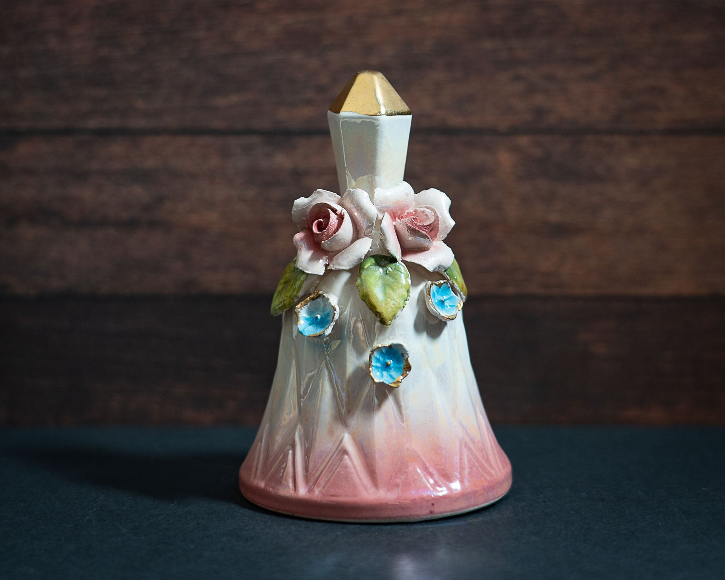 Vintage Pink Rose Bell