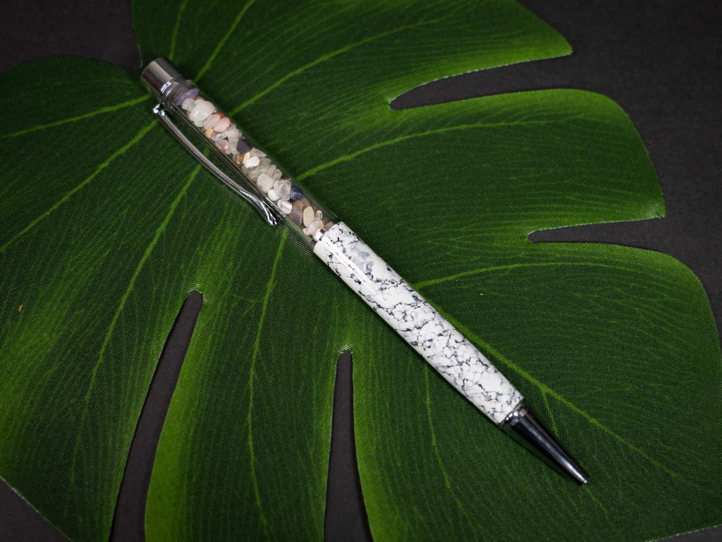 Handcrafted Gemstone Filled Pens