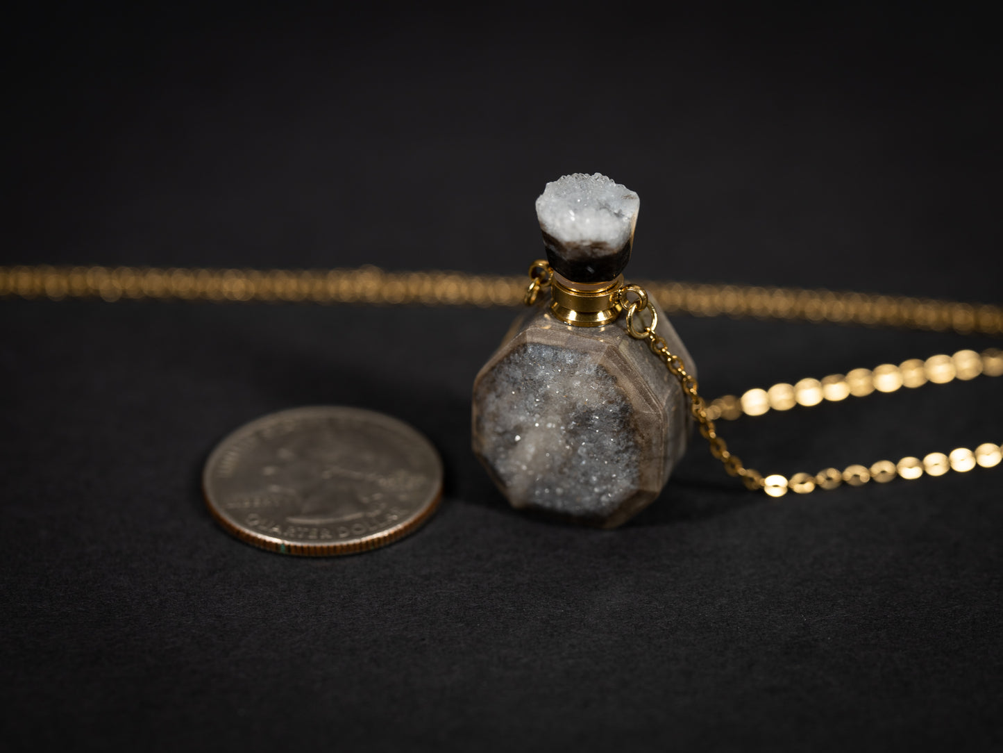 Druzy Bottle Necklaces