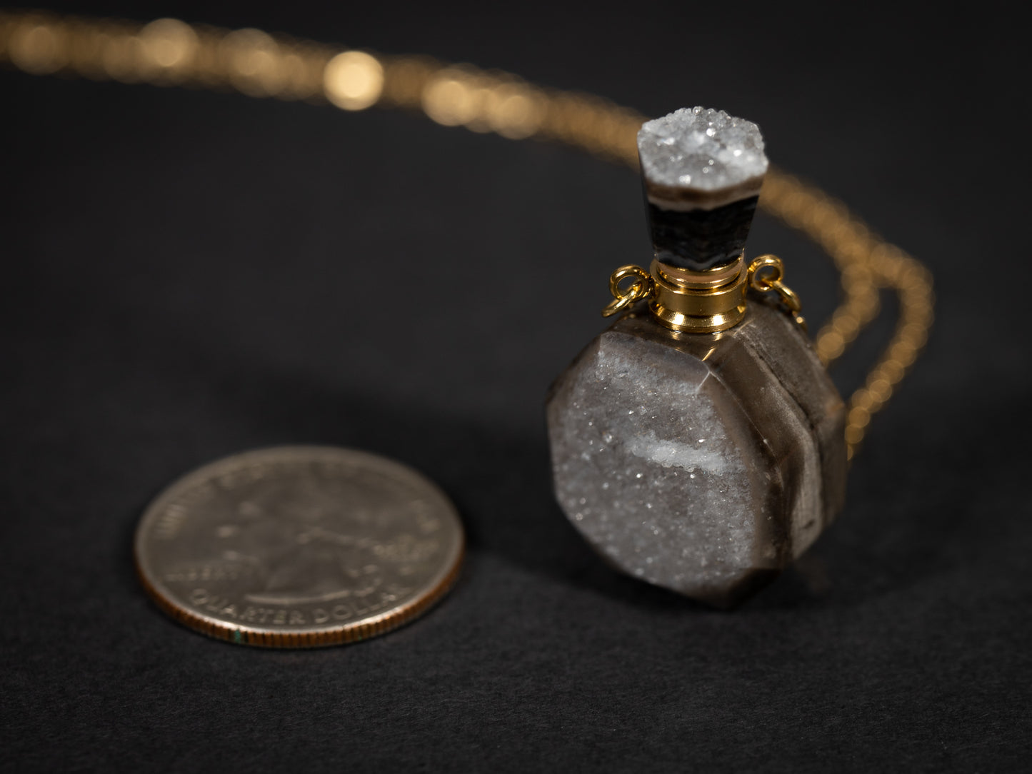 Druzy Bottle Necklaces