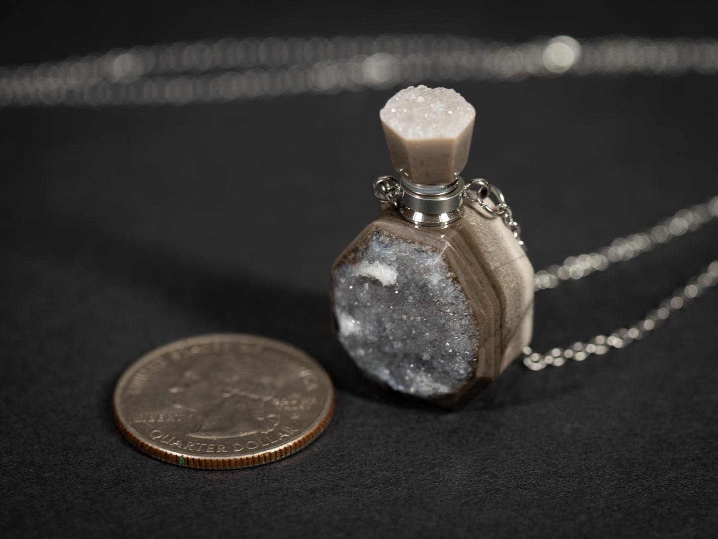 Druzy Bottle Necklaces