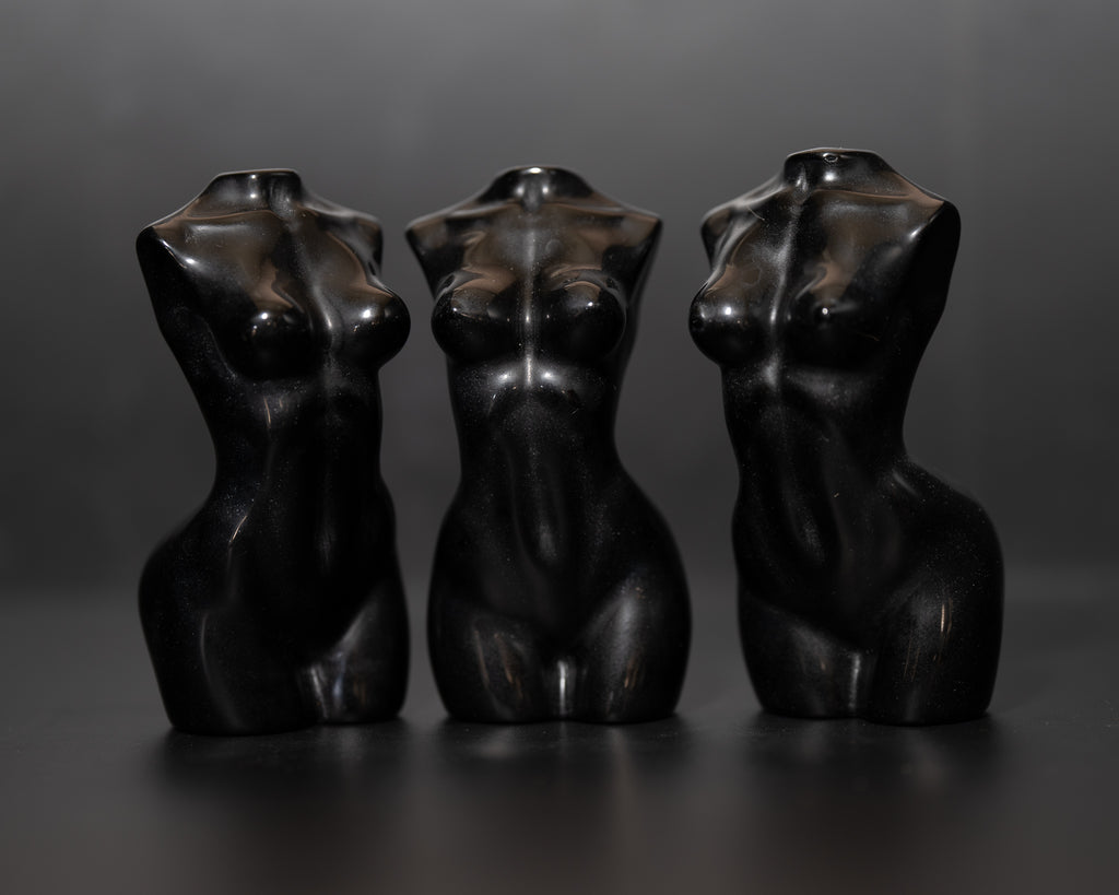 Obsidian Goddess figures