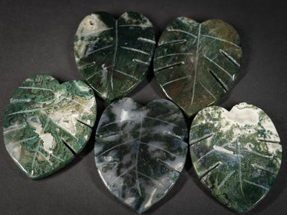 Moss Agate Tropical Leaves